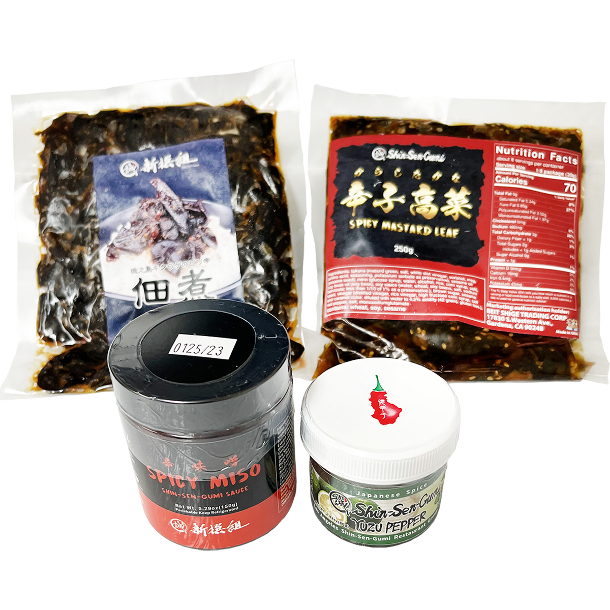 Japanese Side Dish & Condiments Sampler Kit Online Japanese Food Store ShinSenGumi